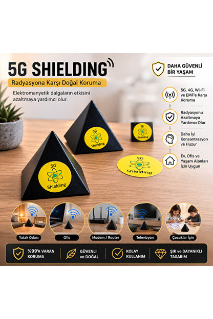 Masa Tipi Pramit Akıllı Cihazlar için Frekans ve EMF Dengeleyici Kalkan - 5G ve Radyasyon Koruyucu