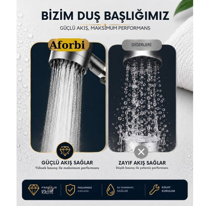 Yumuşak Silikonlu Filtreli Duş Başlığı
