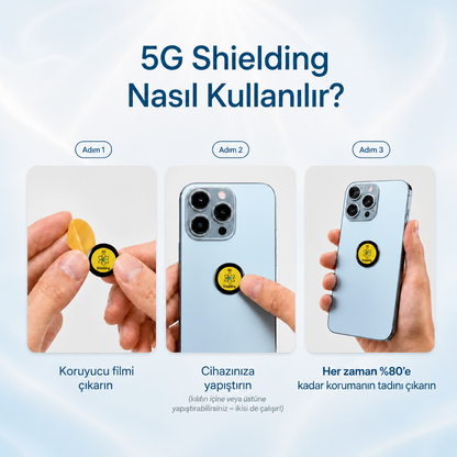 Telefon ve Akıllı Cihazlar İçin Frekans ve Radyasyon Koruyucu EMF Dengeleyici Kalkan
