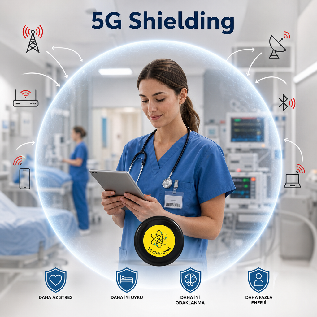 Masa Tipi Pramit Akıllı Cihazlar için Frekans ve EMF Dengeleyici Kalkan - 5G ve Radyasyon Koruyucu