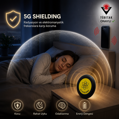 Telefon ve Akıllı Cihazlar İçin Frekans ve Radyasyon Koruyucu EMF Dengeleyici Kalkan
